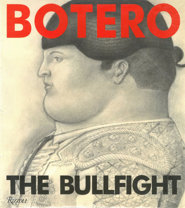 Botero catalogue cover featuring a drawing of a side profile of a matador