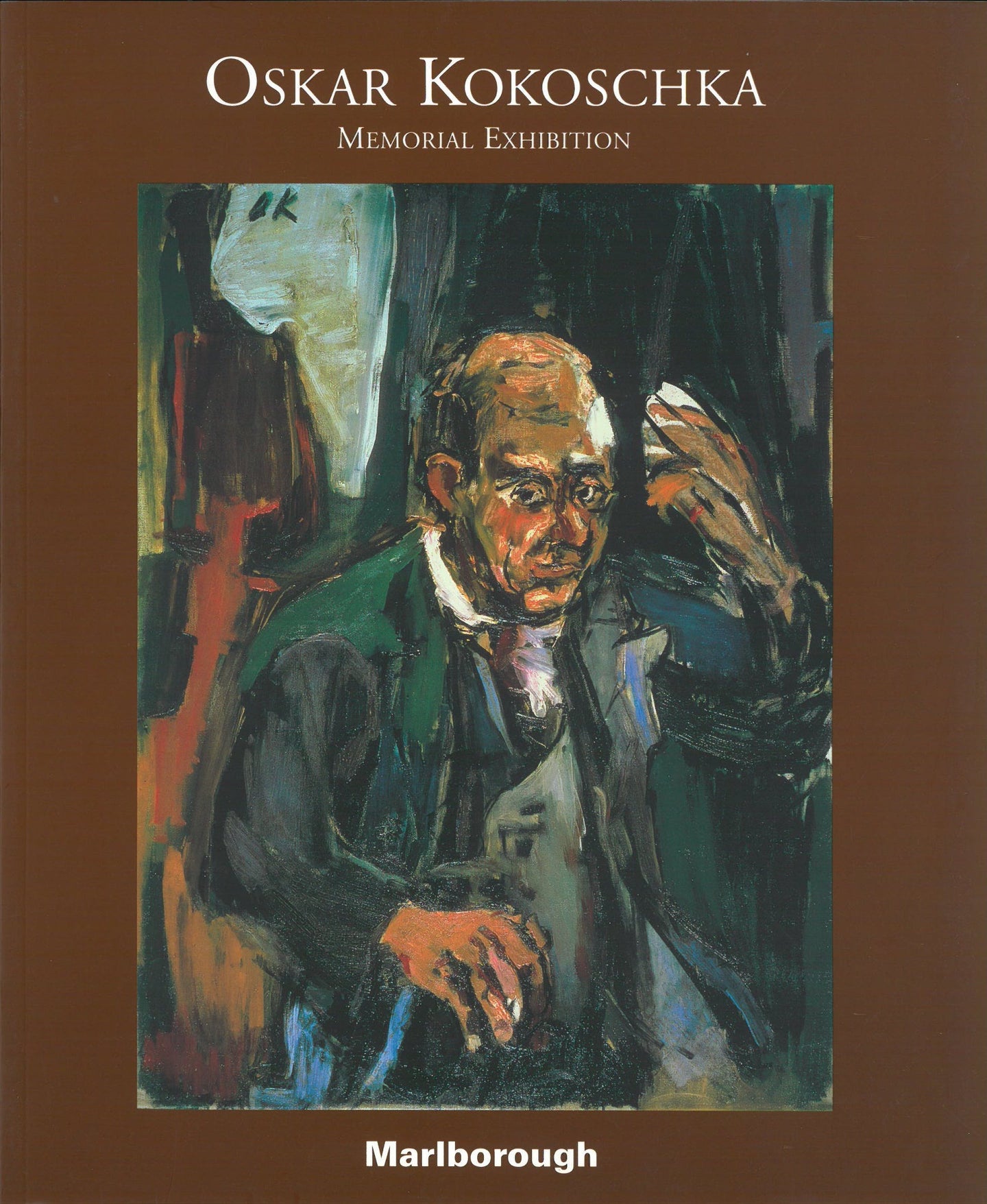 Kokoschka catalogue cover featuring a painting of a man