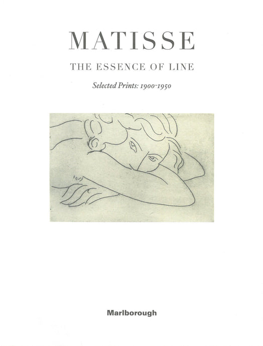 Matisse catalogue cover featuring a small drawing of a woman lying down
