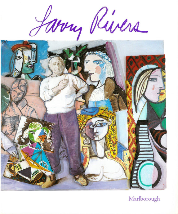 Rivers catalogue cover which features a painting of several cubist figures and a male figure standing in front