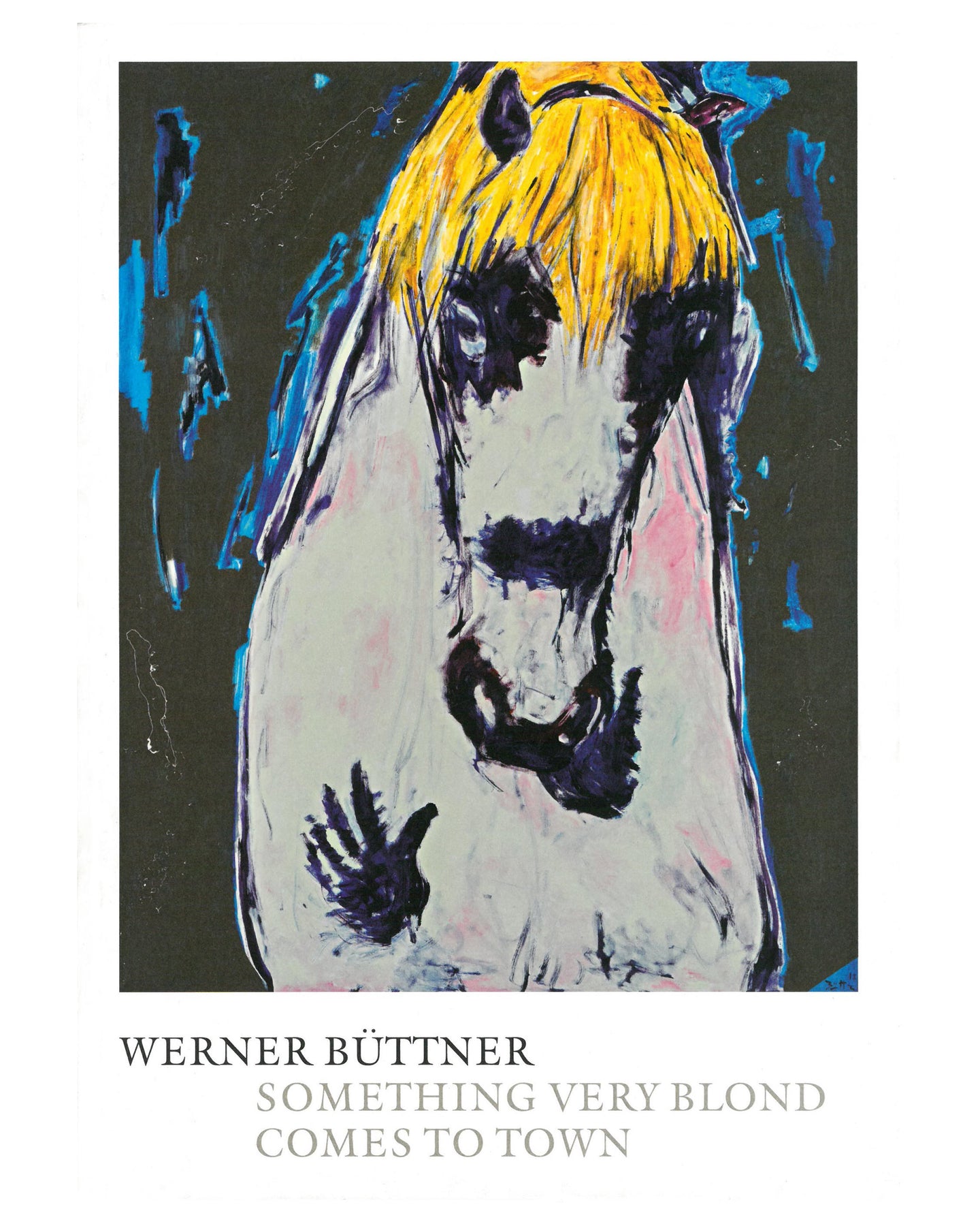 Buttner catalogue cover featuring a painting of a horse